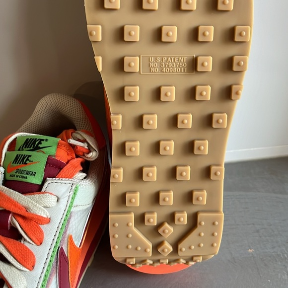 Nike x CLOT x sacai LDWaffle Orange Blaze Sneakers - Picture 6 of 12